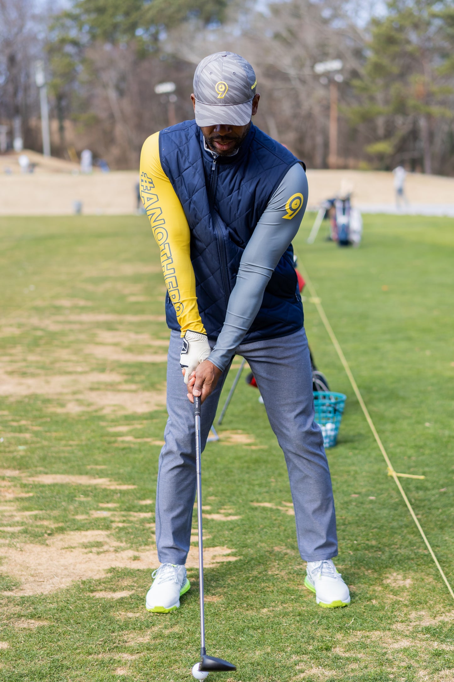 #ANOTHER9 2-Panel Baselayer Yellow/Grey