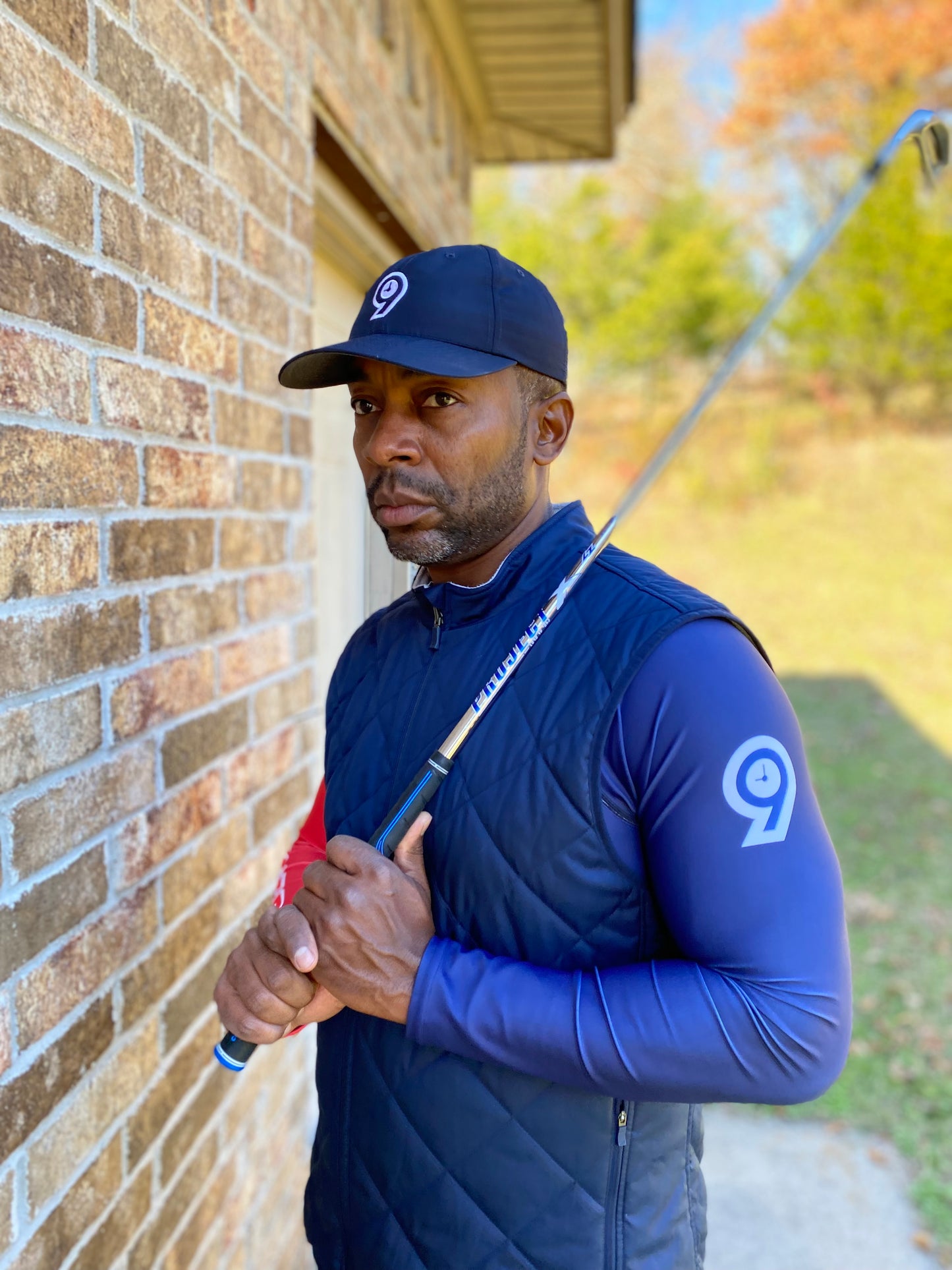 #Another9 2-Panel Baselayer Navy & Red