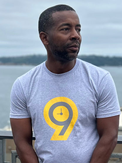 Another9 Men's Logo Tee Grey