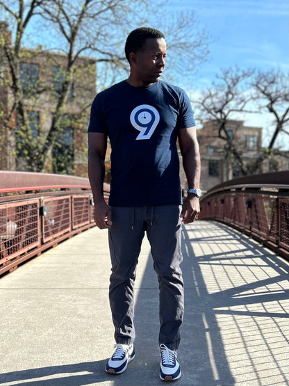 Another9 Men's Logo Tee Navy
