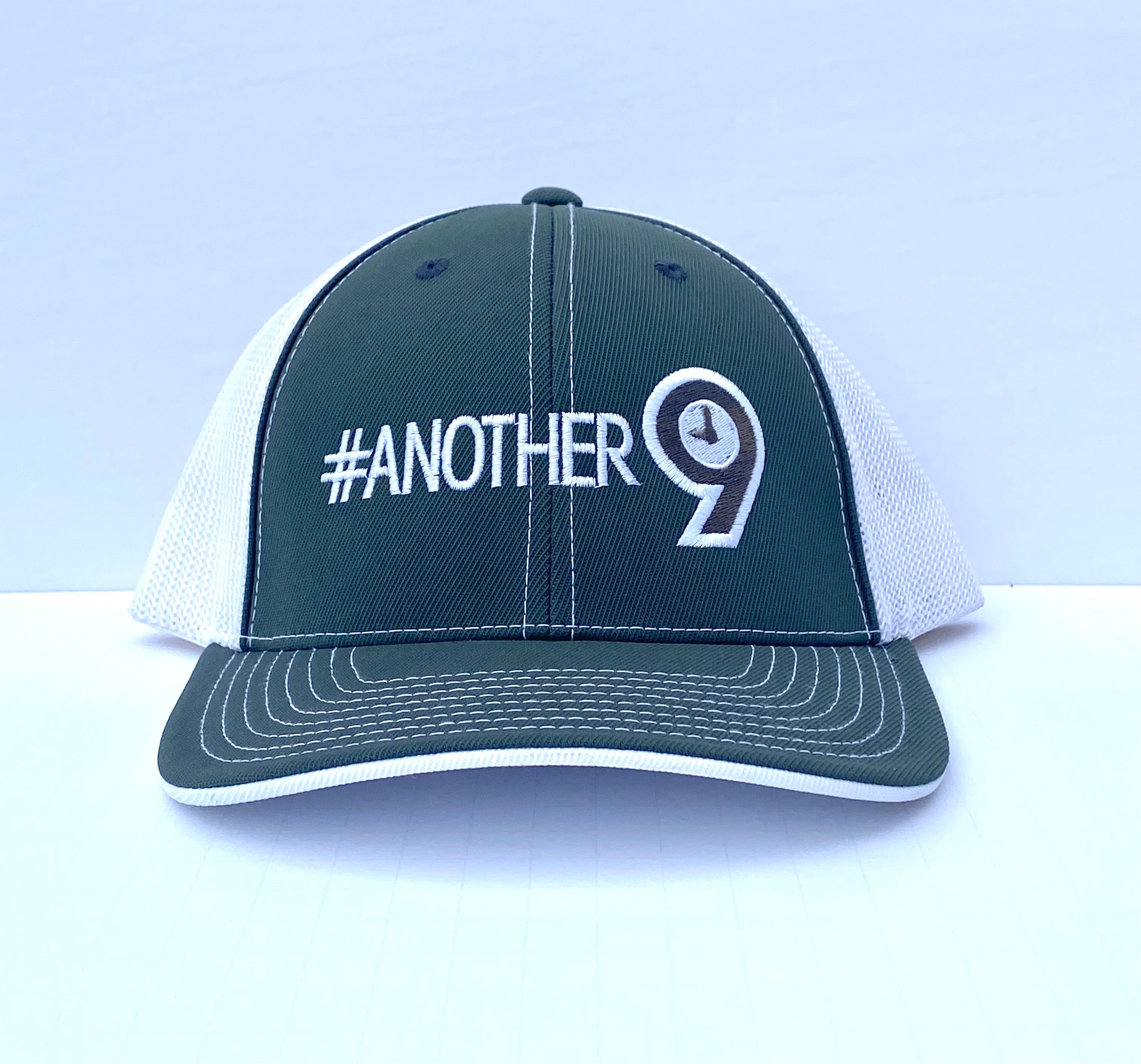 #ANOTHER9 Flex Fit Hat Grey & White