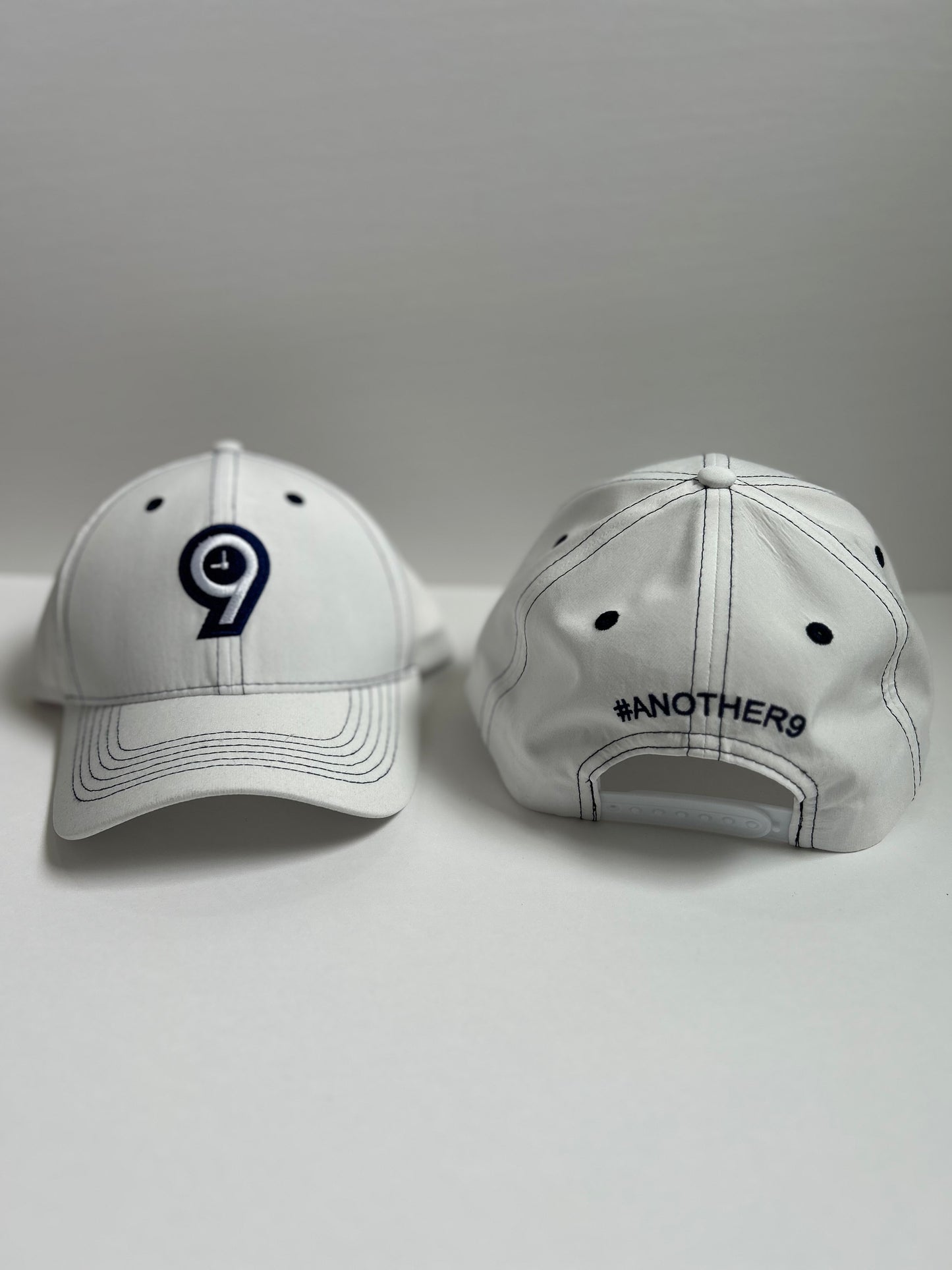Another9 Logo Stitch Hat- White