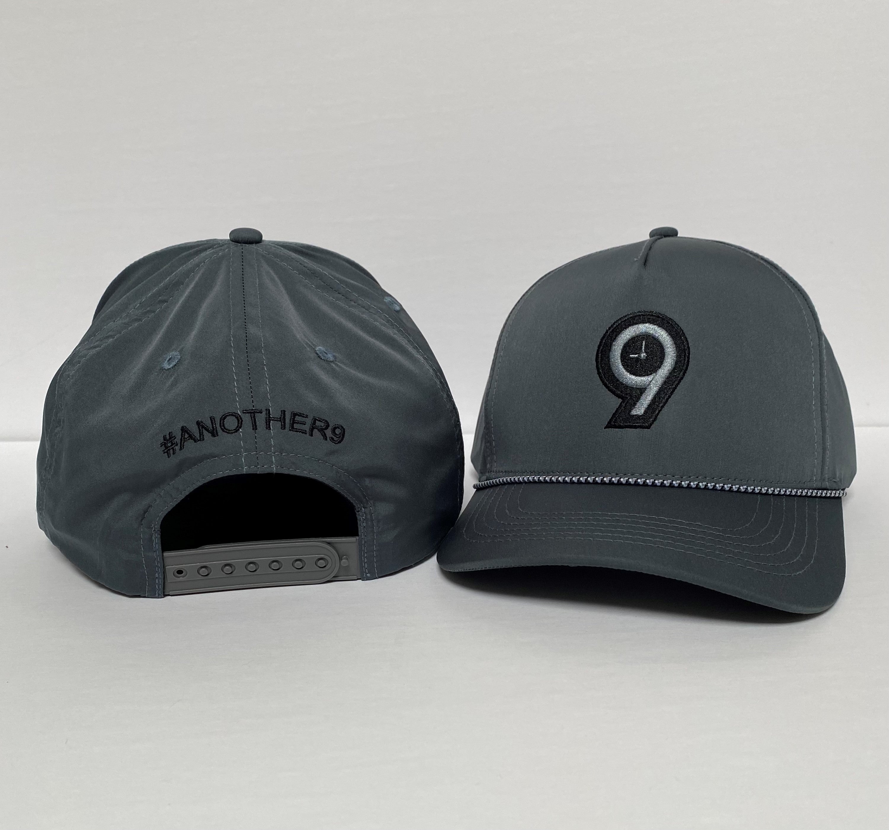 #Another9 Logo Rope Hat- Charcoal
